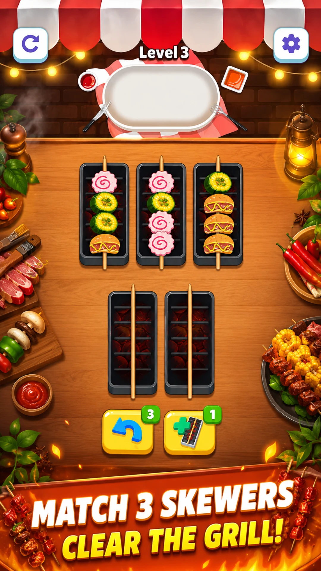 Grill Triple Match screenshot