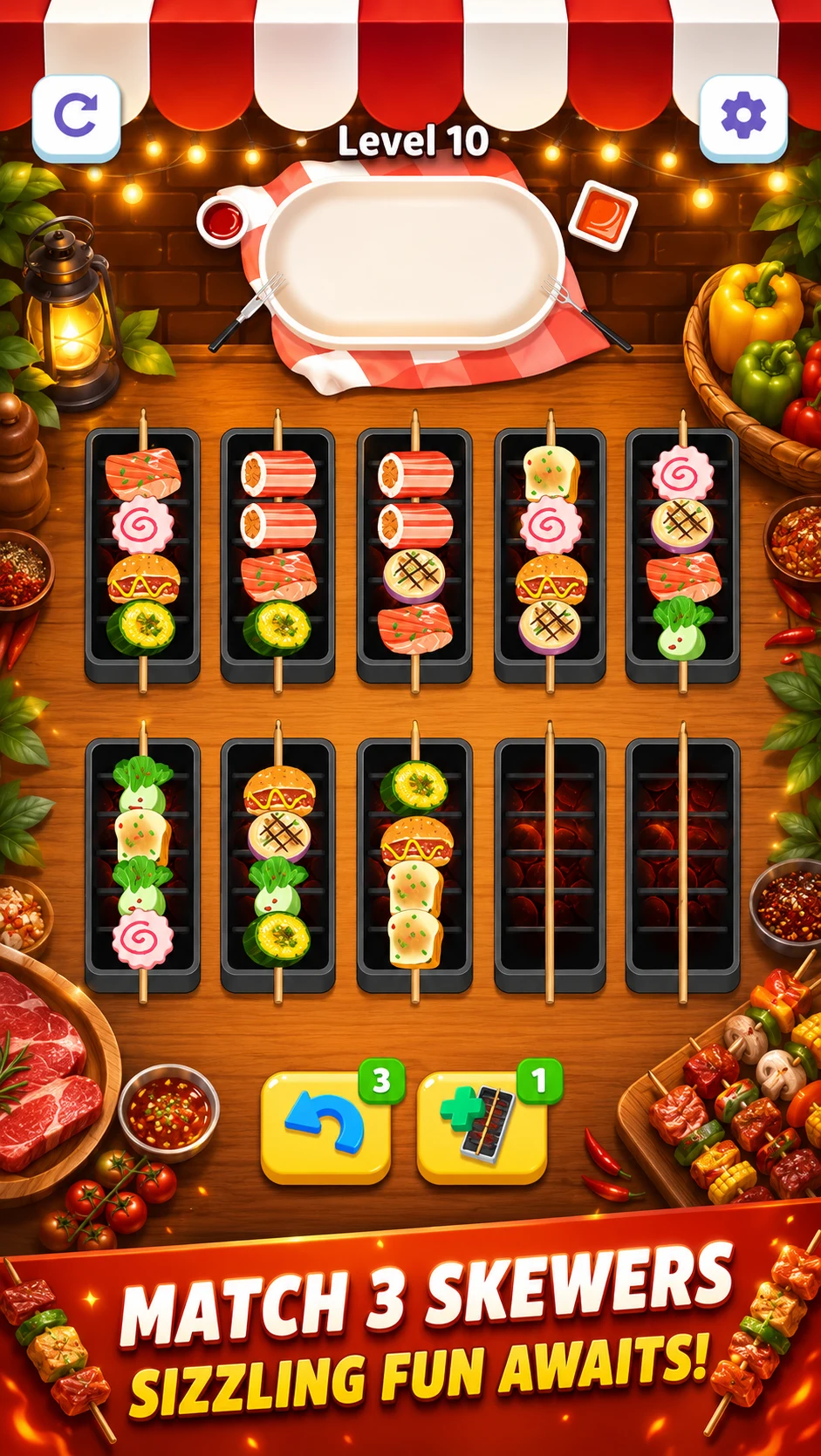 Grill Triple Match screenshot